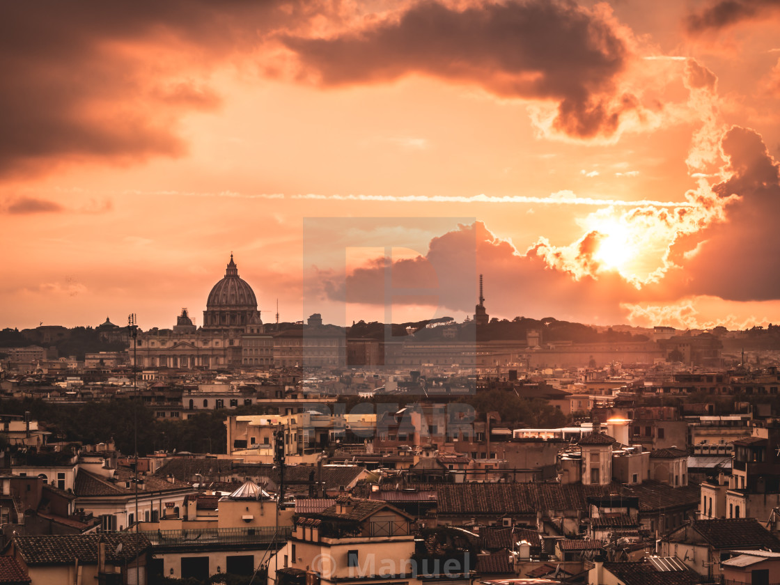 Rome Sunset License, download or print for £12.40 Photos Picfair